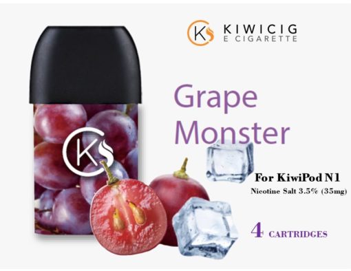 Purple Grape Monster disposable pods and 3.54% Nicotine Salt