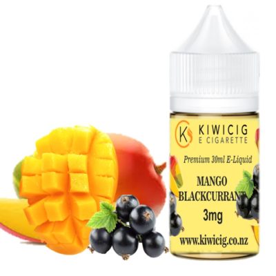 30ml Mango Blackcurrant e juice in yellow packaged bottle with 3mg nicotine