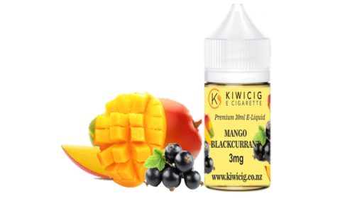 30ml Mango Blackcurrant e juice in yellow packaged bottle with 3mg nicotine